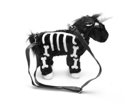 Сумка единорог «Скелет» черная - купить в интернет-магазине kgrm.ru